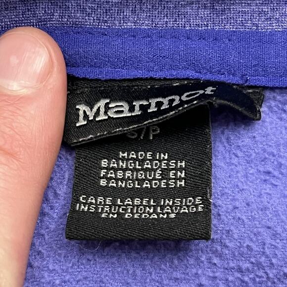Marmot Jacket Womens Small Purple Full Zip Stretch Fleece Outdoor Athletic - Picture 5 of 9